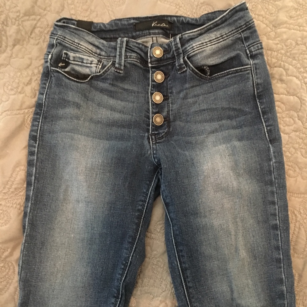 Kancan Button Fly Skinny Jeans